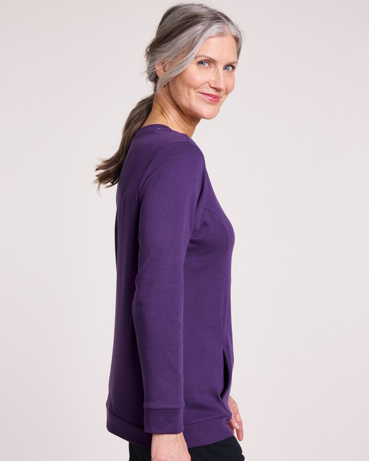 Essential Knit Seamed Pocket Top image number 2