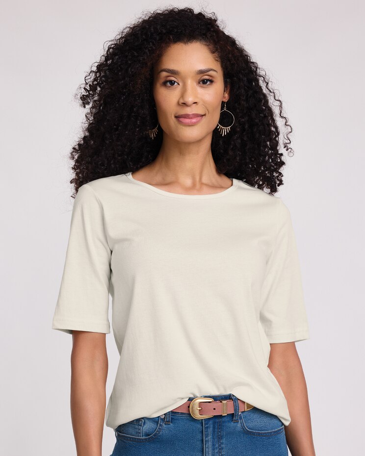 Haband Elbow-Sleeve Tee image number 1