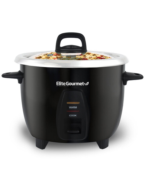 Elite - 10 Cup Rice Cooker w/ Stainless Steel Cooking Pot
