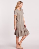 Essential Knit Flounce Hem Dress thumbnail number 2