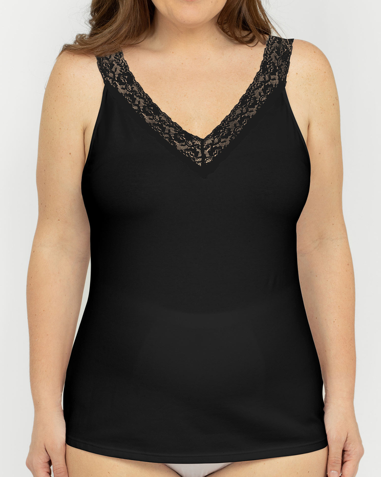 Reversible Lace Neckline Camisole image number 1