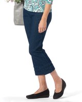 SlimSation Lace-Inset Cropped Pants thumbnail number 1