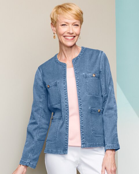 Soft Stretch Denim Jacket
