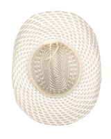 Back West- Woven Distressed Cowboy With Faux Suede Band Hat thumbnail number 3