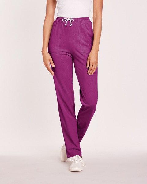 Pull-On Knit Drawstring Sport Pants