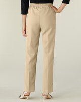 Herringbone Straight Leg Pull-On Pants thumbnail number 3