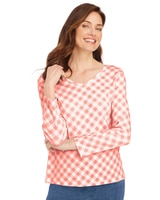 Print Essential Knit V-Neck Tee thumbnail number 1