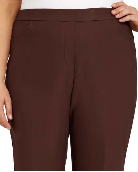 Alfred Dunner Classic Pull-On Proportioned Straight Leg Pants