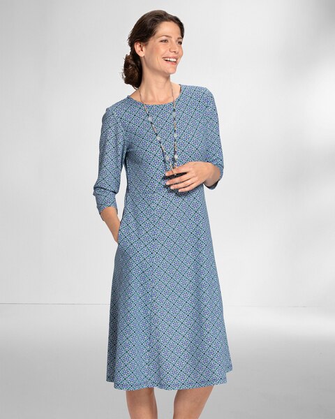 Norm Thompson Travel Knit Print Dress