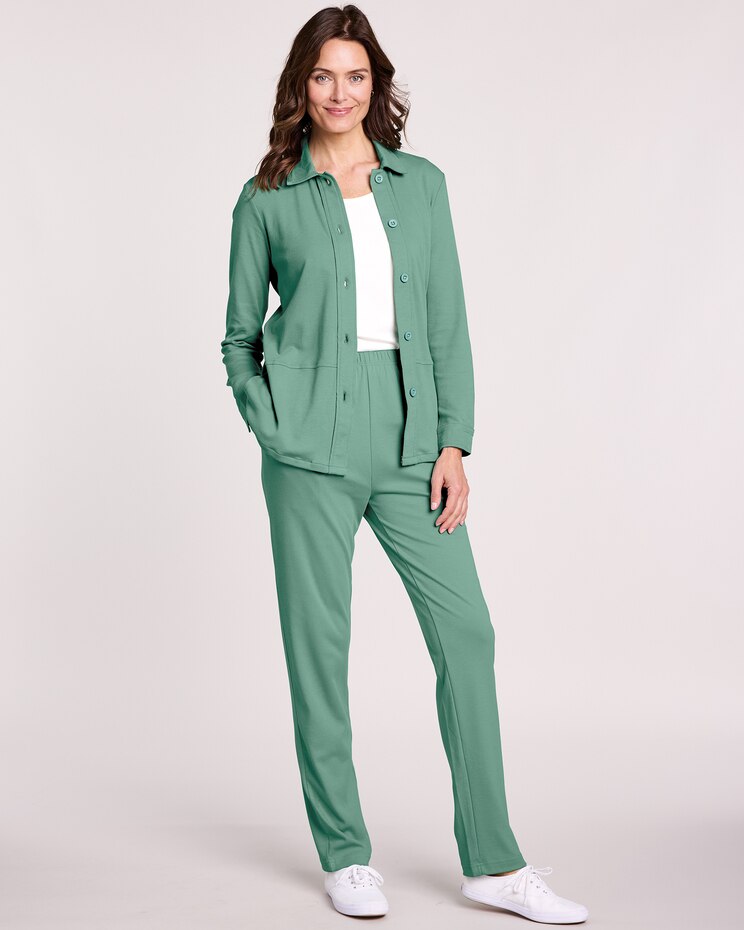 Essential Knit Jacket Pant Set image number 1