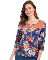 Twin Print Knit Top thumbnail number 1