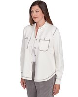 Alfred Dunner® Copenhagen Button Up Shirt Jacket thumbnail number 3