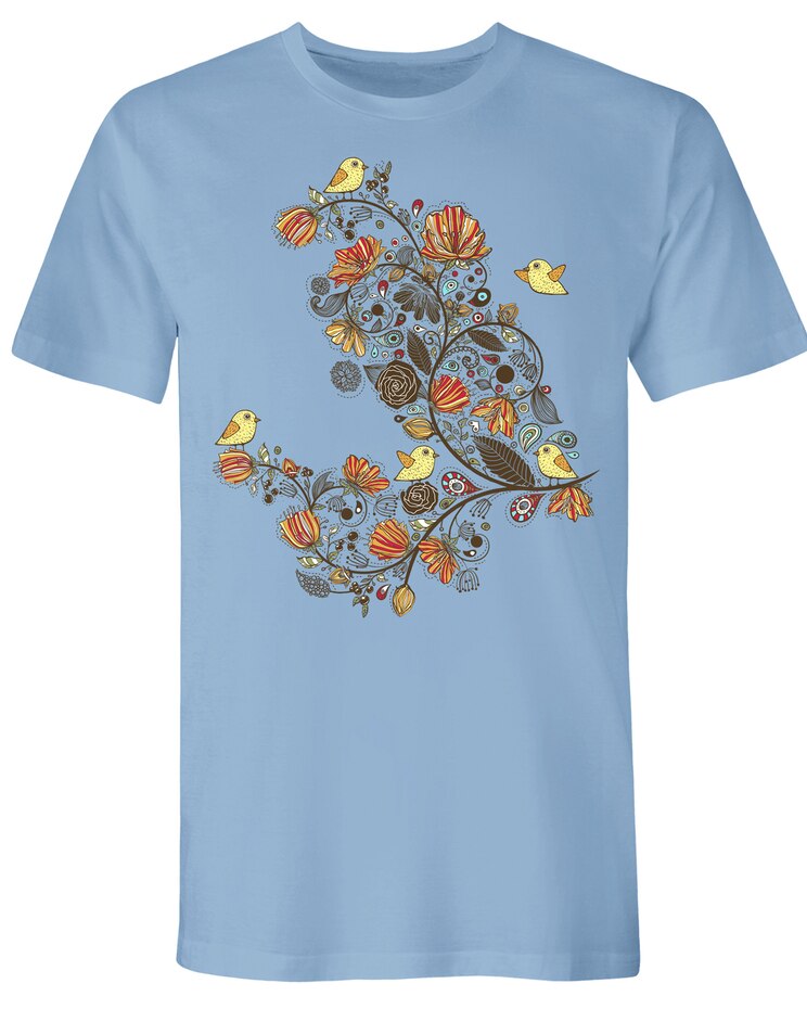 Orange Birds Graphic Tee image number 1