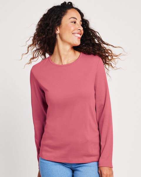 Essential Knit Long Sleeve Tee
