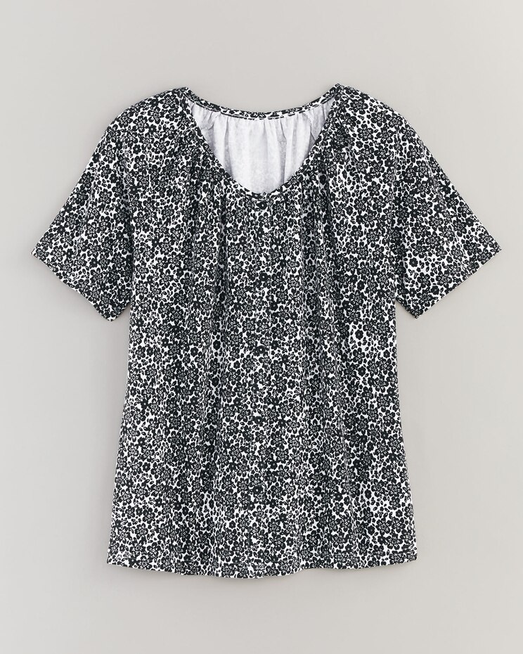 Essential Knit Button Front Top image number 1