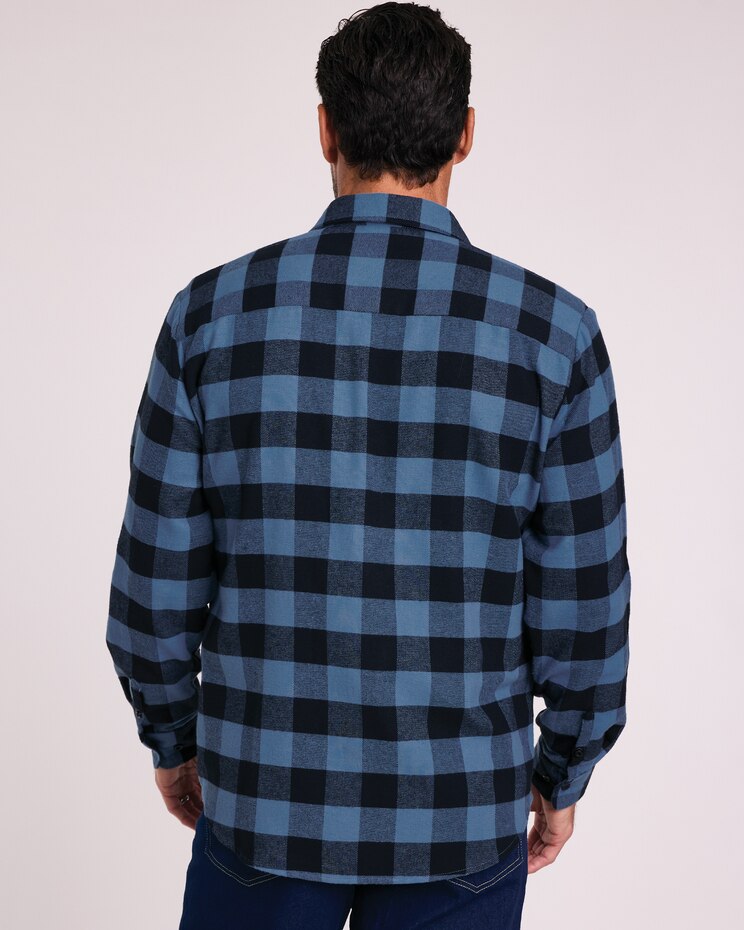 Haband Zip-Front Flannel Shirt image number 4