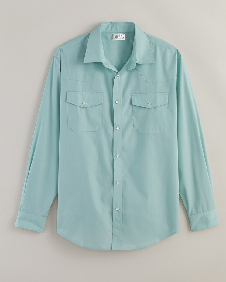 Haband Long-Sleeve Snap-Tastic Western Shirt image number 1