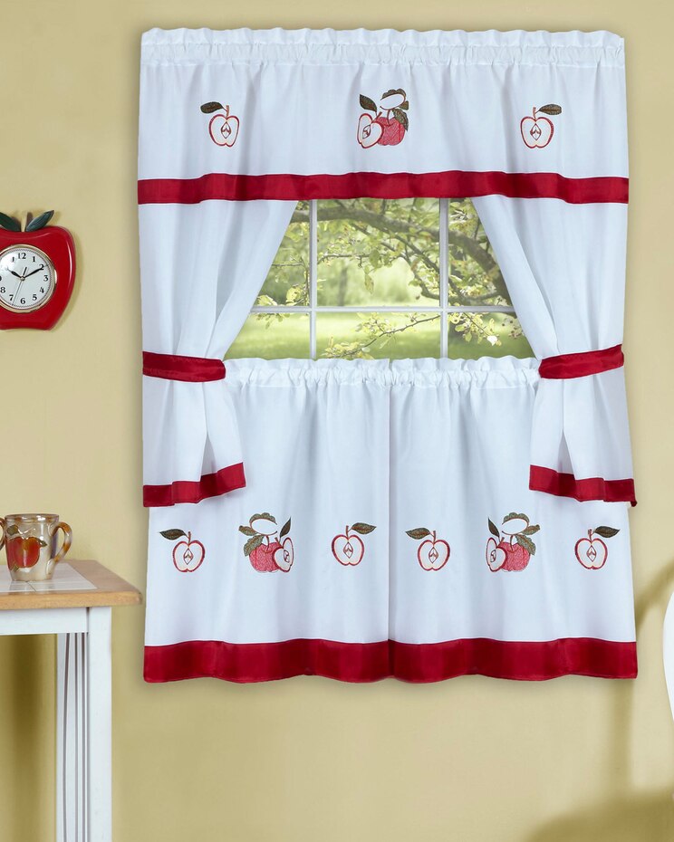 Embellished Cottage Window Curtain Set image number 1