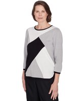 Alfred Dunner® Classics Colorblock Beaded Top thumbnail number 9