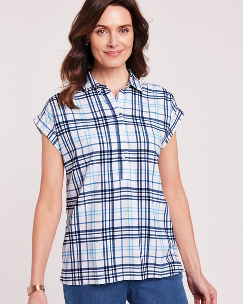 Shirred Shoulder Dolman Top