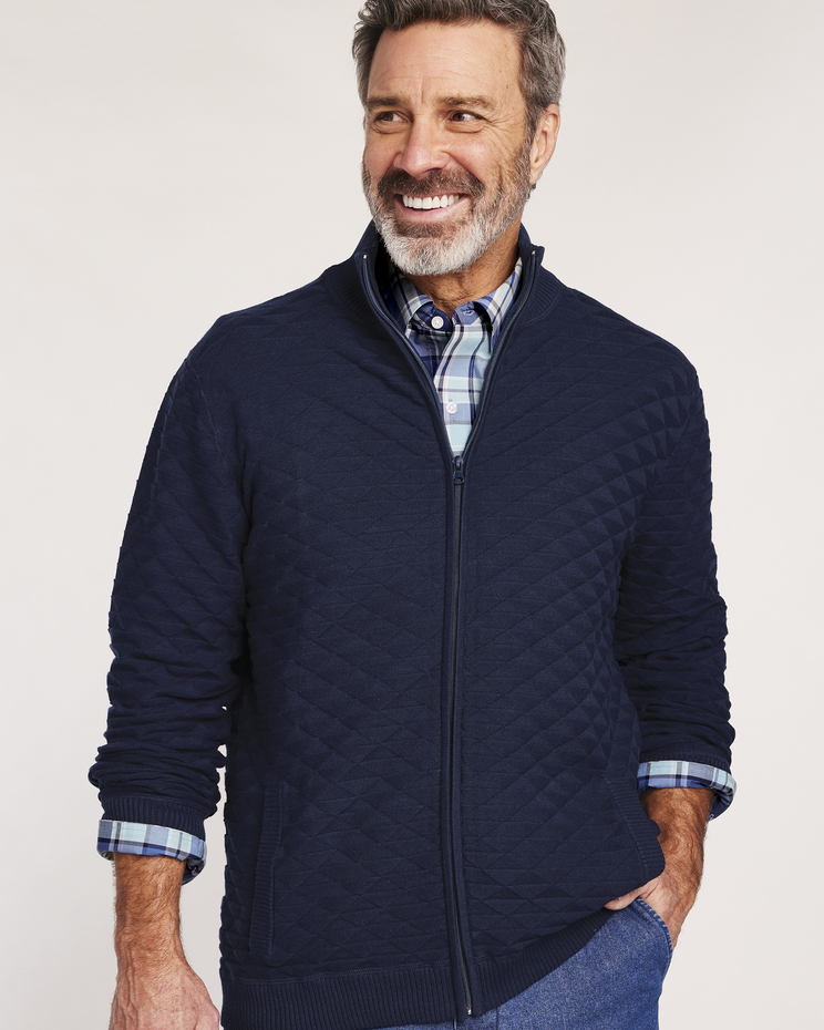 John Blair® Zip-Front Cardigan Sweater image number 2