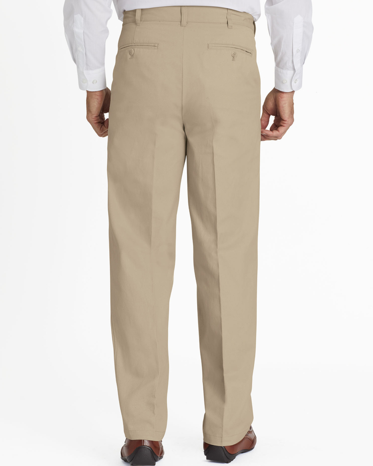 JohnBlairFlex Adjust-A-Band Relaxed-Fit Pleated Chinos image number 2