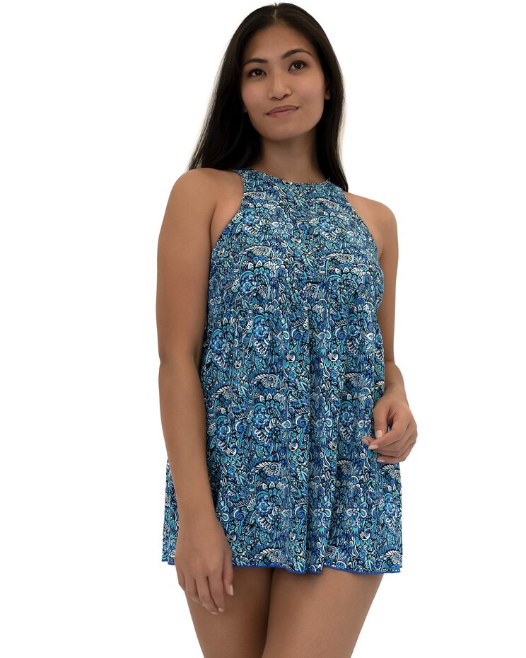 Fit 4 Ur Thighs Aquarius Hi Neck Babydoll Dress image number 1