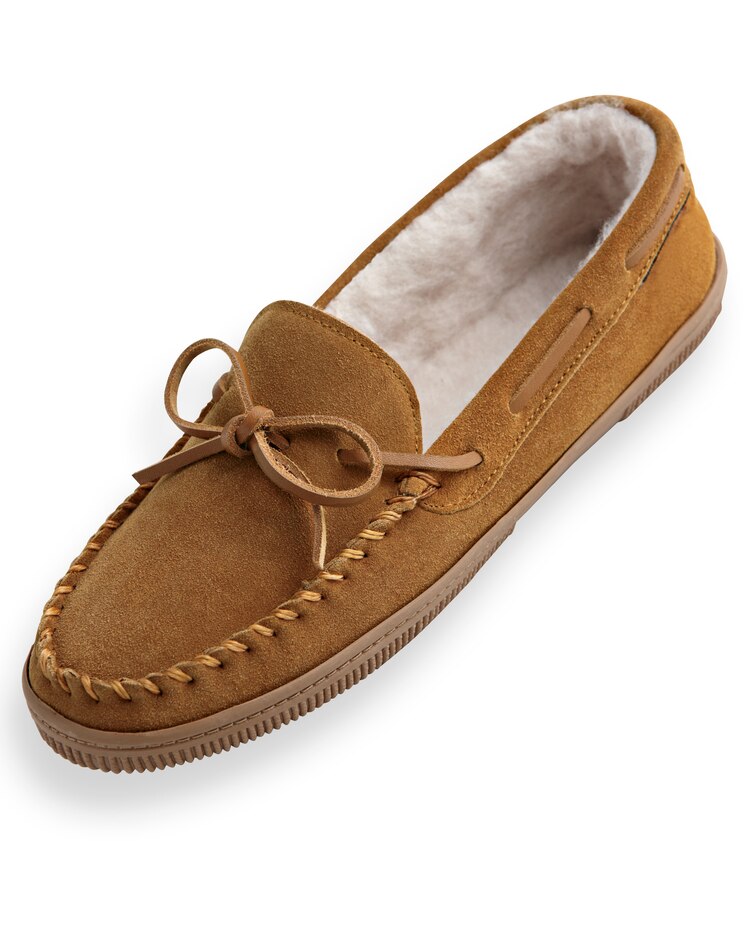 John Blair Suede Moccasin Slippers image number 1