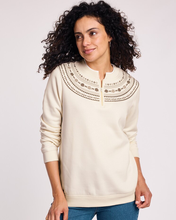 Printed Yoke Sweatshirt image number 4