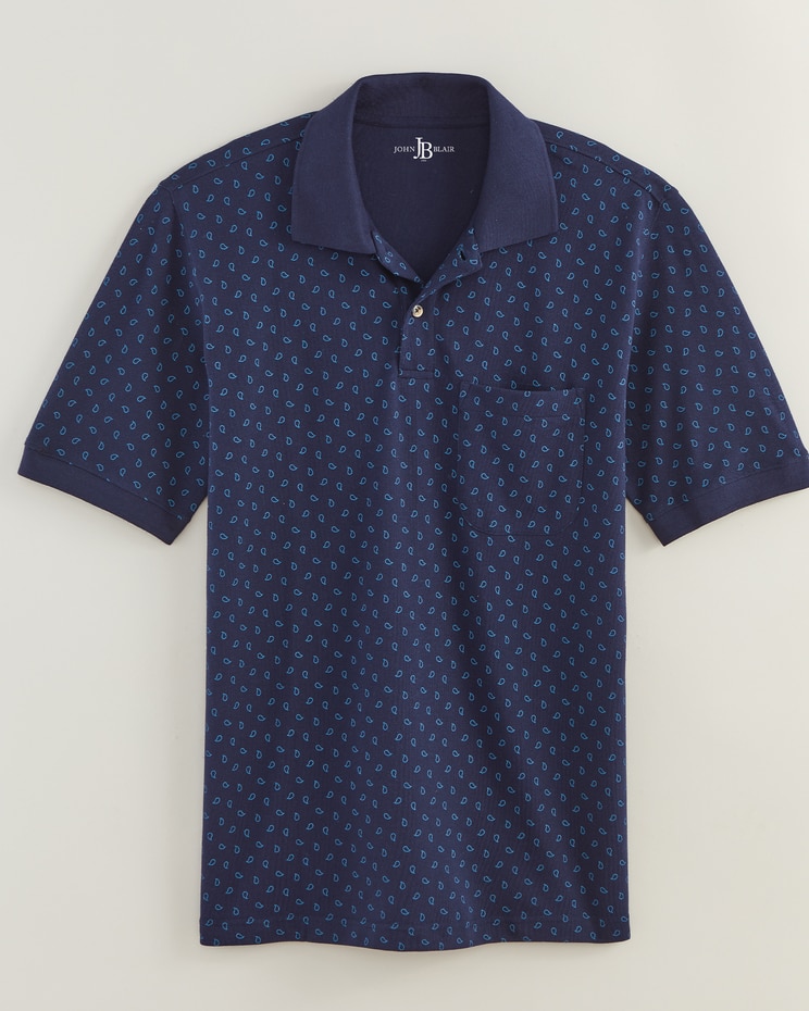 John Blair Short-Sleeve Piqué Knit Polo image number 5