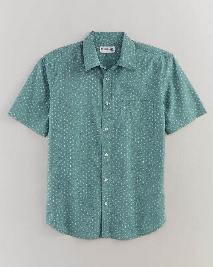 John Blair Classics Short-Sleeve Print Shirt image number 1