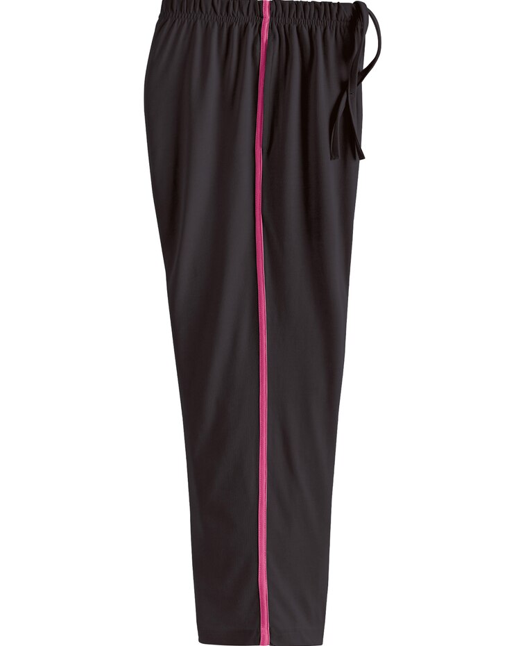 Haband Women’s Side Stripe Knit Capris image number 1