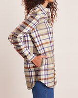 Super-Soft Plaid Flannel Pocket Tunic thumbnail number 3