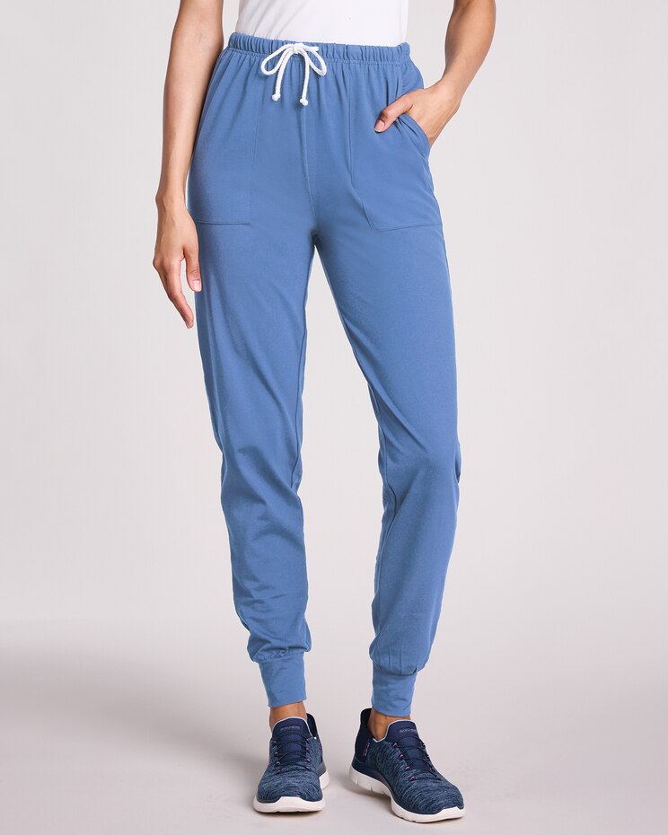 Knit Drawstring Sport Joggers image number 1