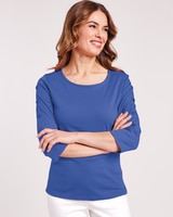 Button Trim Sailor Top thumbnail number 1