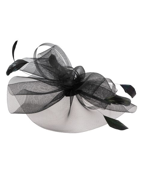 Organza Fascinators With Feathers Hat