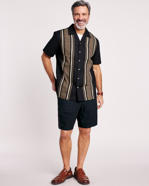 John Blair® Relaxed-Fit Linen Blend Drawstring Shorts