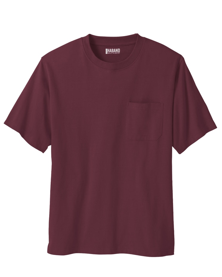 Haband Men’s Crew Neck Affordabili-Tee Shirt with Pocket image number 1