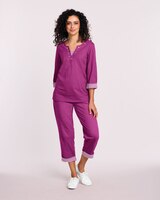 Stripe Inset Capri Set thumbnail number 1