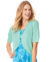 Scalloped Shrug Sweater thumbnail number 1