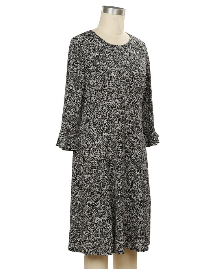 N Touch 3/4 Sleeve Belinda Print Dress image number 1