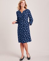 Pleated Challis Dress thumbnail number 1