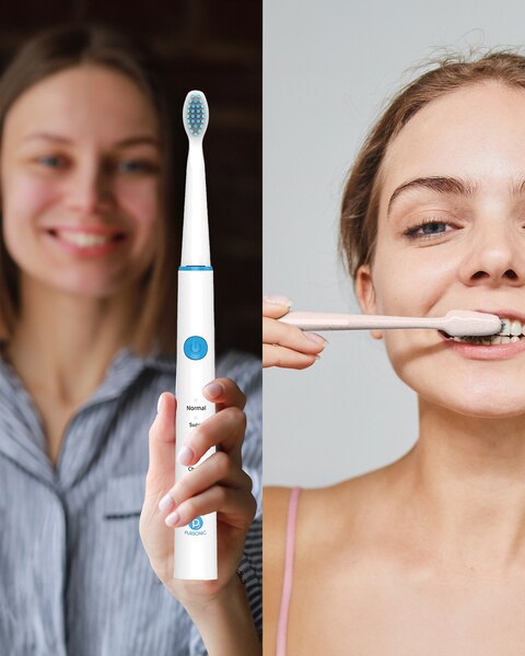 Pursonic USB Rechargeable Rotary Toothbrush + Freebie Activated Coconut Charcoal Powder Natural Teeth Whitener