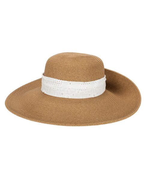 Womens Ultrabraid Fold Back Bow Sun Hat