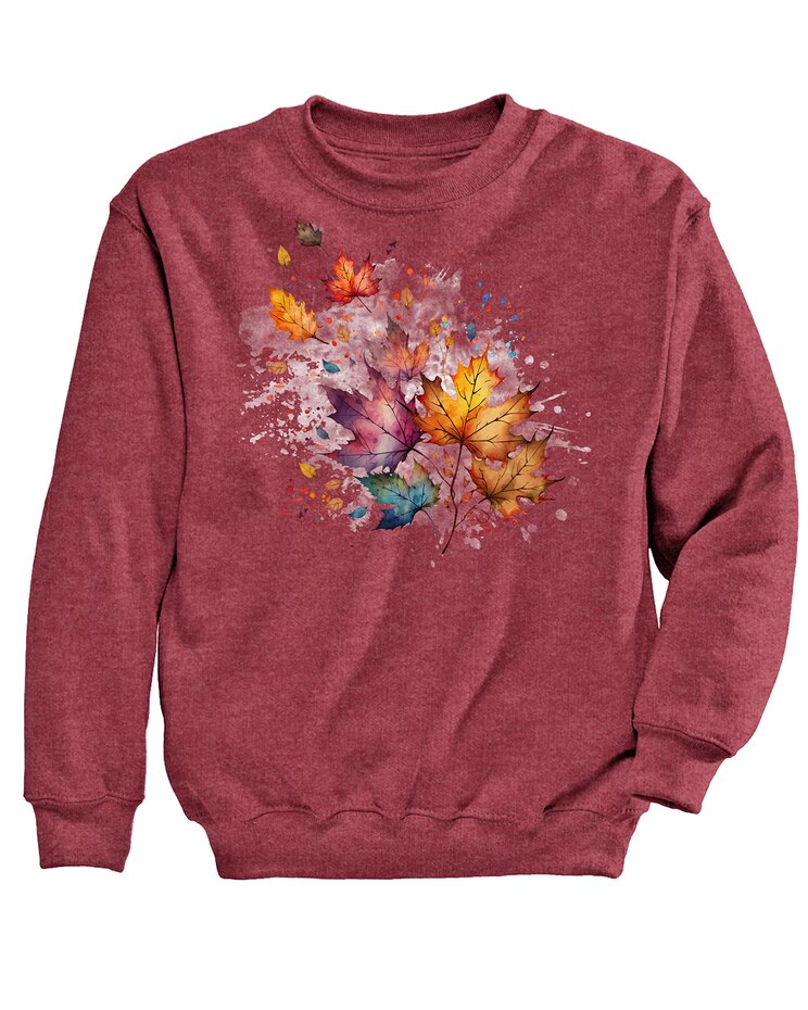 Leaf Wash Graphic Sweatshirt image number 1