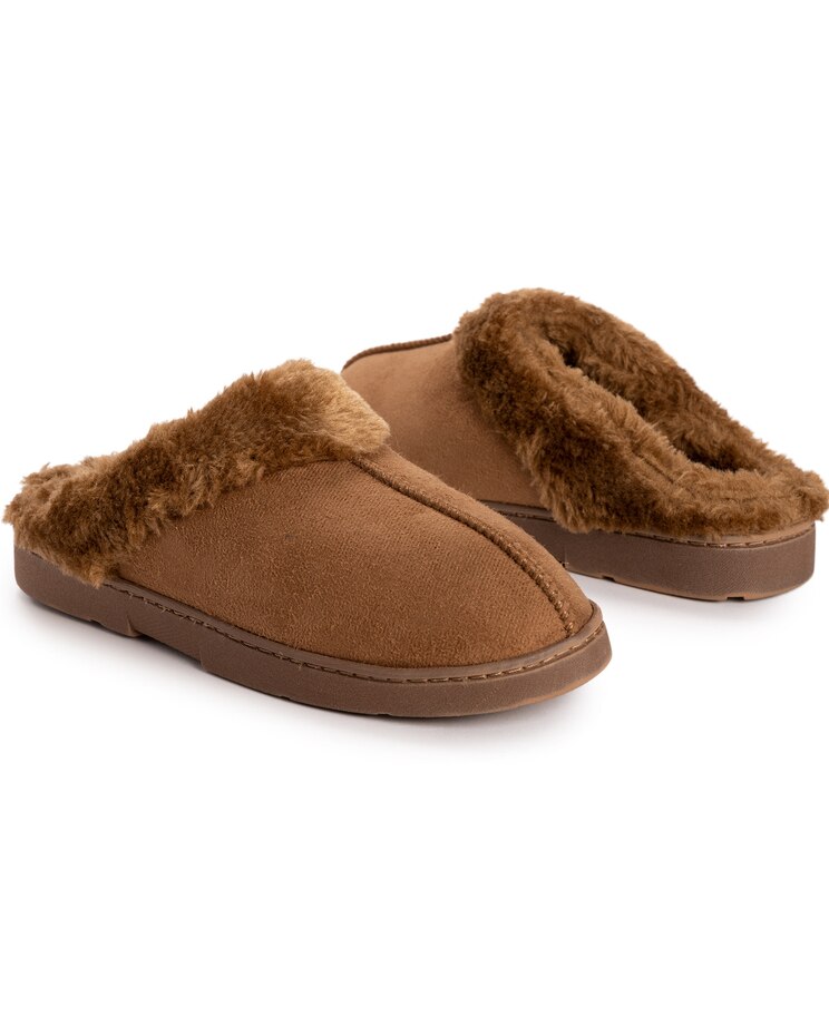 MUK LUKS® Women's Poly Suede Clog Slippers image number 6