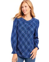 Smocked Neckline Blouse thumbnail number 1