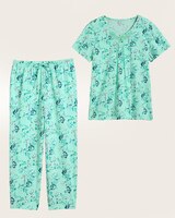 Floral Capri Pajama Set thumbnail number 1