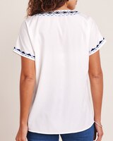 Embroidered Dolman Sleeve Popover thumbnail number 4