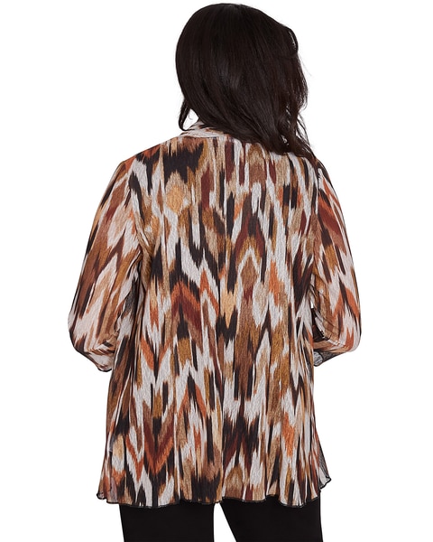 Alfred Dunner® Rue Rivoli Two In One Mesh Top With Detachable Necklace